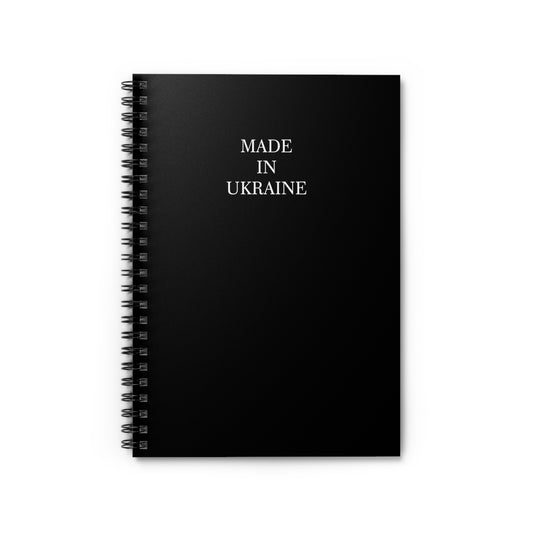 'MADE IN UKRAINE' Spiral Notebook - Ruled Line