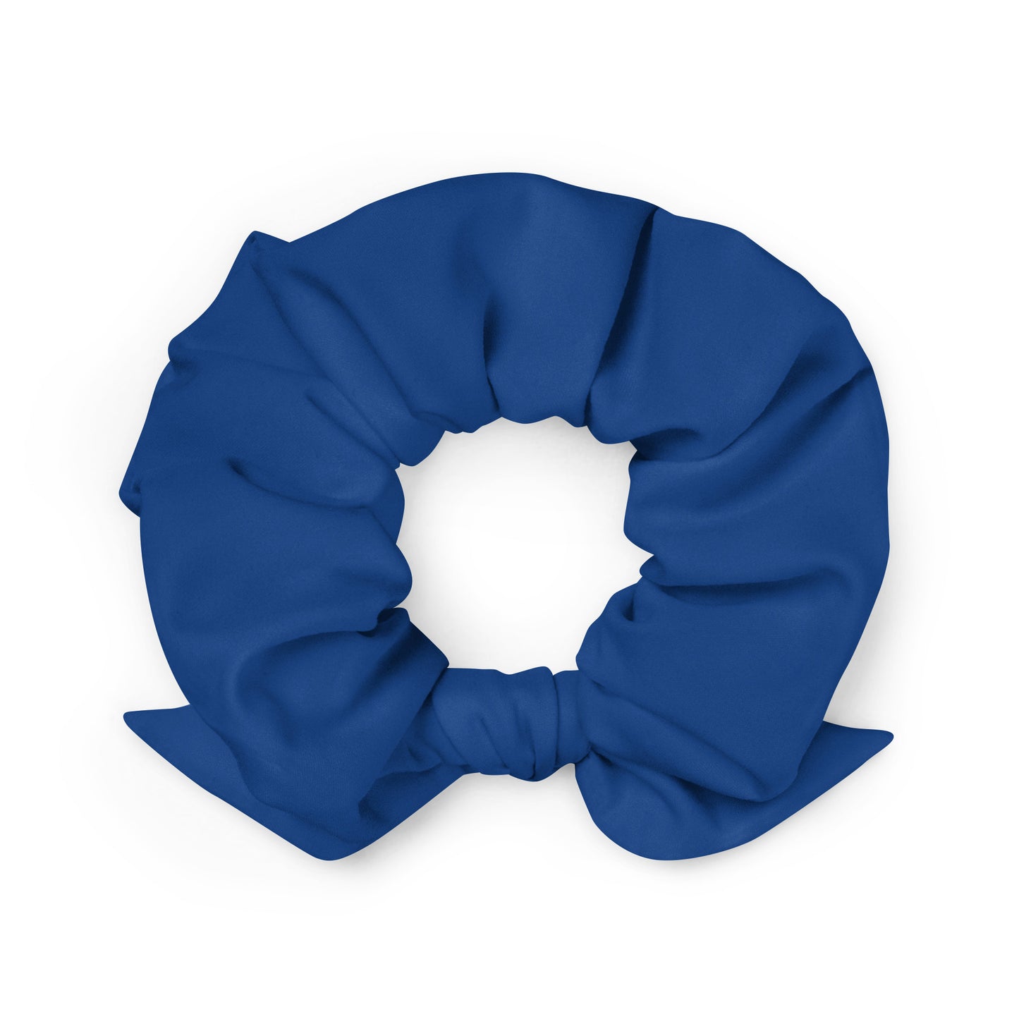 Blue Recycled Scrunchie